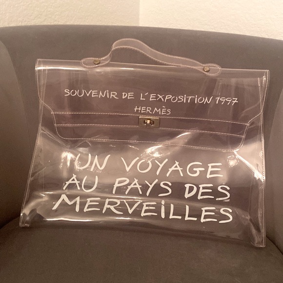 Hermes Handbags - Authentic Hermes Clear Kelly Tote